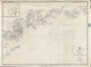 1861 Collinson Admiralty Chart or Map of Hong Kong and Vicinity