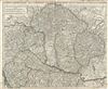 1717 Delisle Map of Hungary, Slovakia and Romania