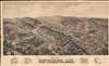 1888 Wellge Bird's-Eye View Map of Hot Springs, Arkansas