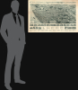 1923 Hughes and Bailey Bird's-Eye Aeroview of Hudson, New York