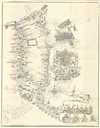1860 Valentine Map the Hudson Valley, New York