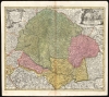 1724 Homann Map of Hungary