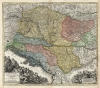 1725 Seutter Map of Hungary