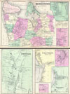1873 Beers Map of Huntington and Amityville, Long Island, New York