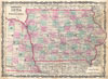 1862 Johnson Map of Iowa and Nebraska
