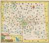 1930 Rand McNally Pictorial Map of Idaho, Montana, and Wyoming