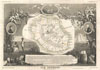 1852 Levasseur Map of the Reunion or the Ile. Bourbon, Indian Ocean