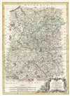 1771 Bonne  Map of Isle de France (vicinity of Paris), France