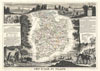 1852 Levasseur Map of the Department D'Ille Et Vilaine, France