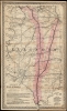 1861 Colton Railroad Map of Illinois (scarce 1861 first state)