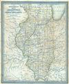 1838 Mitchell Map of Illinois