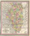 1854 Mitchell Map of Illinois