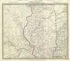 1833 S.D.U.K. Map of Illinois, Missouri, Iowa and Indiana
