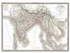 1829 Lapie Map of India and Southeast  Asia