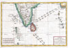 1780 Raynal and Bonne Map of Southern India