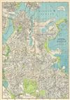 1925 Walker Map or Plan of Boston, Massachusetts