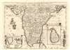 1692 / 1696 Coronelli Map of India