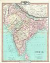 1850 Cruchley Map of India
