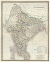 1835 Hall Map of India