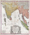 1748 Homann Heirs Map of India and Southeast Asia