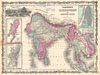 1862 Johnson Map of India and Southeast Asia