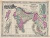 1863 Johnson Map of India (Hindostan or British India)