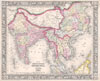 1864 Mitchell Map of India, Tibet, China and Southeast Asia