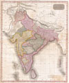 1818 Pinkerton Map of India (Pakistan, Afghanistan, Tibet, Nepal, Sri Lanka)