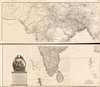 1788 Schräembl / Rennell map of India