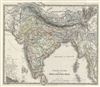 1873 Stieler Map of the Indian Subcontinent