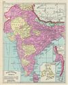 1887 Tunison Map of India