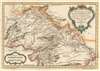 1780 Bellin Map of Northern India, Afghanistan, and Pakistan