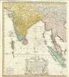 1748 Homann Heirs Map of India and Southeast Asia