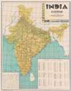 1960 Nirdosh Publications Railroad Map of India