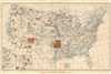 1915 Department of the Interior Map of Indian Reservations in the United States