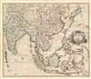 1721 Senex map of the Indies, India, Japan, China and Korea