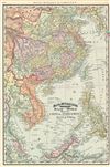 1895 Rand McNally Map of China, Southeast Asia, and the Philippines