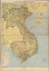 1961 Army Map Service Far East Map of French Indochina