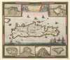 1680 De Wit Map of Crete or Candia