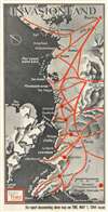 1944 Chapin Map of the Presumed Allied Invasion of 'Fortress Europe'