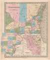 1846 Bradford Map of Iowa and Wisconsin