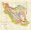 1959 National Iranian Oil Company Geological Map of Iran
