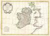 1771 Bonne Map of Ireland