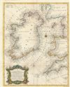 1747 Seale Map of Ireland and St. Georges Channel