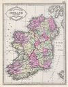 1887 Tunison Map of Ireland