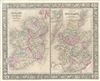1866 Mitchell Map of Ireland and Scotland