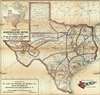 1909 Poole Brothers Map of Texas