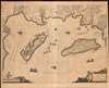 1649 Blaeu Map of the isles De Re and Oleron, France