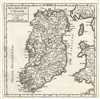 1748 Vaugondy Map of Ireland