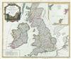 1754 Vaugondy Map of the British Isles (England, Wales, Scotland, Ireland)